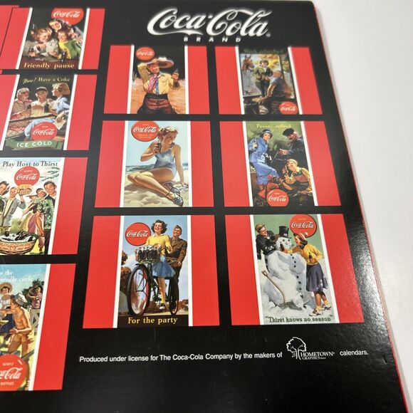 2004 COCA-COLA 16 MONTH CALENDAR Coke Coca-Cola Advertising Retro Images - Picture 9 of 10